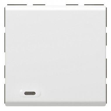 Фотография товара 'Legrand Mosaic SCS Кнопка 1 Цепь 2 модуля 078475'