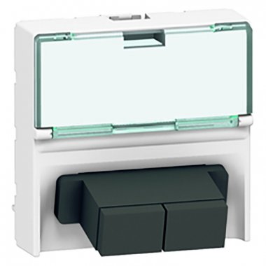 Фотография товара 'Legrand Волоконно-оптическая розетка - Программа Mosaic - 2 x SС 078617'