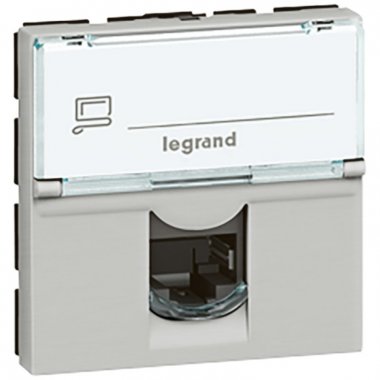 Фотография товара 'Legrand Розетка RJ 45 - Программа Mosaic - категория 5е - UTP 079454'