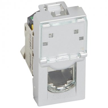 Фотография товара 'Legrand Розетка RJ 45 - Программа Mosaic - категория 6a - STP 079473'