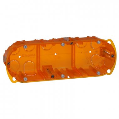 Фотография товара 'Legrand Коробка монтажная - Программа Batibox - 3-местная - глубина 50 080123'