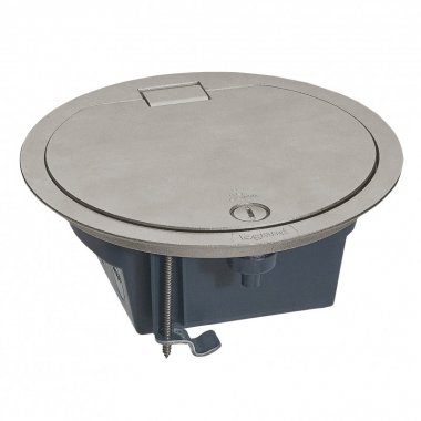 Фотография товара 'Legrand Напольная коробка круглая IP 66 c откидной крышкой 4 модуля 088064'