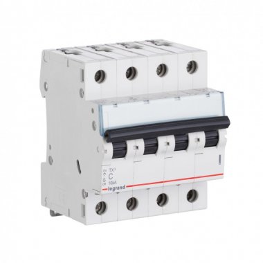 Фотография товара 'Legrand Автоматический выключатель, тип характеристики B 4 модуля TX404011'