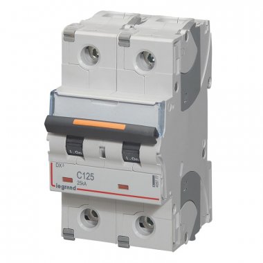 Фотография товара 'Legrand Автоматический выключатель DX3 2П C125 25кА 409777'