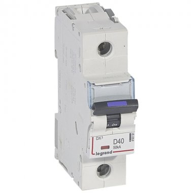 Фотография товара 'Legrand DX3 Автоматический выключатель 50кА 40А 1п D 410191'