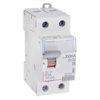 Фотография товара 'Legrand Выключатель дифференциального тока DX тип A - селективный - 2 модуля 411584'