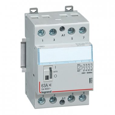 Фотография товара 'Legrand Контактор CX3 - 4П - 400 В~ - с катушкой 230 В~ - 63 A - малошумный 412563'