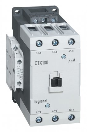Фотография товара 'Legrand Контактор CTX3 100 3P 75A 2но2нз ~380В 416198'