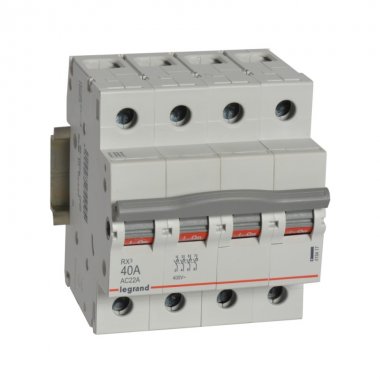 Фотография товара 'Legrand RX3 Выключатель-разъединитель 40А 4П 419417'