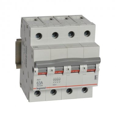 Фотография товара 'Legrand RX3 Выключатель-разъединитель 63А 4П 419418'