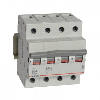 Фотография товара 'Legrand RX3 Выключатель-разъединитель 80А 4П 419419'