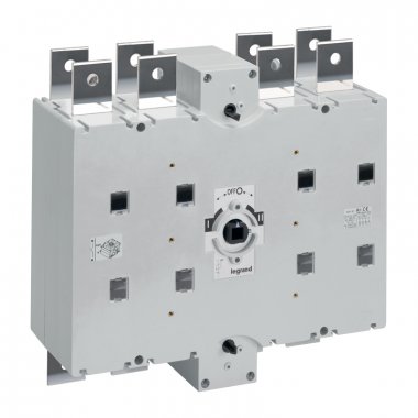 Фотография товара 'Legrand Перекидной выключатель-разъединитель DCX-M - 1250 А - типоразмер 5 - 3П+Н 431132'