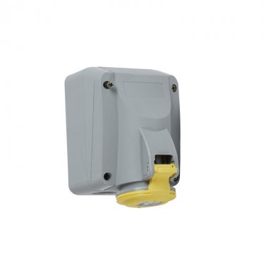 Фотография товара 'Legrand Розетка накладная - P17 Tempra Pro - IP 44 - 100/130 В~ - 16 A - 2К+З 555151'