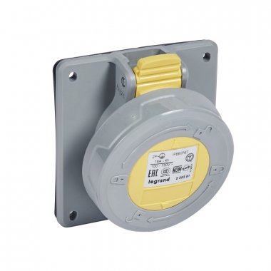 Фотография товара 'Legrand Розетка встраиваемая - 16А - 2К+З - 130 В - IP 67 555381'
