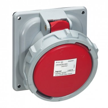 Фотография товара 'Legrand Розетка встроенная - 125А - 3К+Н+З - 380В - IP67 555689'