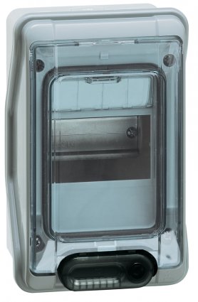 Фотография товара 'Legrand Щиток Plexo 3 - IP 65 - IK 09 - 1 ряд - 32 А - 4 модуля 601974'