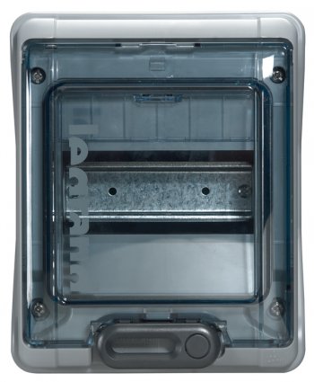 Фотография товара 'Legrand Щиток Plexo 3 - IP 65 - IK 09 - 1 ряд - 32 А - 6 модулей 601976'