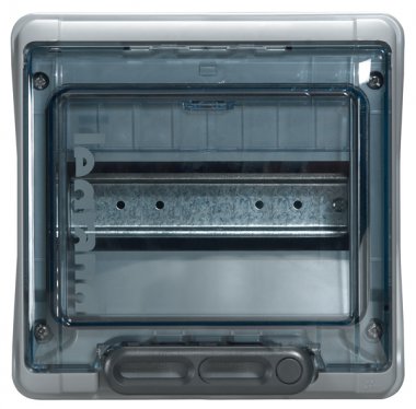 Фотография товара 'Legrand Щиток Plexo 3 - IP 65 - IK 09 - 1 ряд - 40 А - 8 модулей 601978'