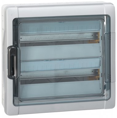 Фотография товара 'Legrand Щиток Plexo 3 - IP 65 - IK 09 - 2 ряда - 90 А - 18 модулей 601986'