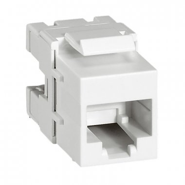 Фотография товара 'Legrand Коннектор RJ 45 Keystone - категория 6 - UTP - Quteo IP 20 632705'