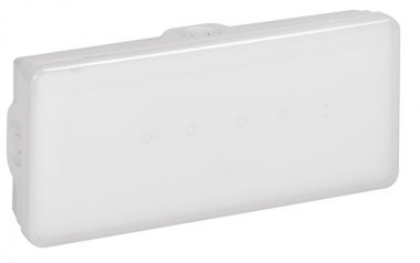 Фотография товара 'Legrand Погодоустойчивый светодиодный эвакуационный светильник B65 LED 1 час - 350 Лм 661434'