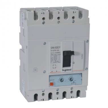 Фотография товара 'Legrand DRX630 термомагнитный 400A 4П 50кА настраиваемый 667663'