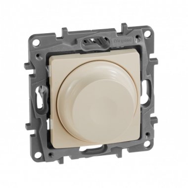 Фотография товара 'Legrand Светорегулятор поворотный без нейтрали 300Вт - Etika 672319'