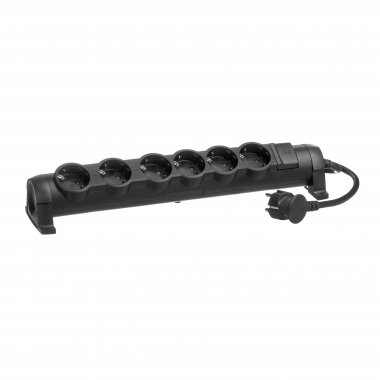 Фотография товара 'Legrand Многорозеточный блок Комфорт 6 x 2К+З - с кабелем длиной 1,5 м 694609'