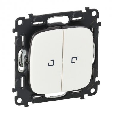 Фотография товара 'Legrand Valena ALLURE Переключатель двухклавишный 752709'