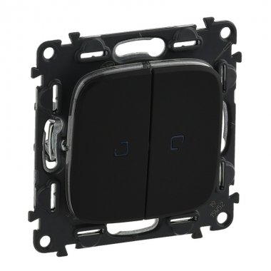 Фотография товара 'Legrand Valena ALLURE Переключатель двухклавишный 752919'