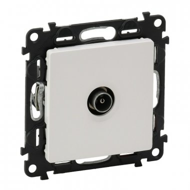 Фотография товара 'Legrand Механизм розетки TV Valena Life проходная 1,5дБ/14дБ 0-2400МГц с лицевой панелью 753461'