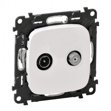 Фотография товара 'Legrand Valena ALLURE Розетка TV-SAT двухкабельная С лицевой панелью 753758'
