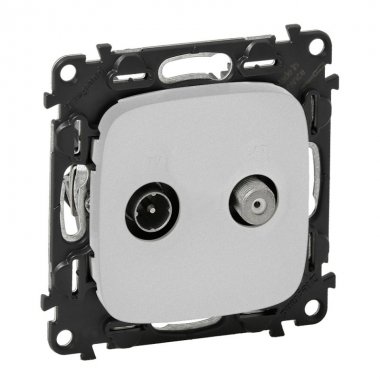 Фотография товара 'Legrand Valena ALLURE Розетка TV-SAT двухкабельная С лицевой панелью 753958'