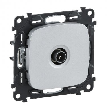 Фотография товара 'Legrand Valena ALLURE Розетка ТВ оконечная 10дБ 0-862 МГц С лицевой панелью 753960'