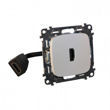 Фотография товара 'Legrand Valena ALLURE Розетка HDMI с предварительно подключенным разьемом 755167'