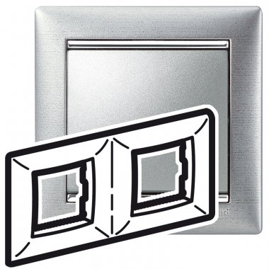 Фотография товара 'Legrand Valena Рамка 2-постовая 770332'