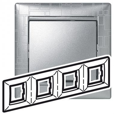 Фотография товара 'Legrand Valena Рамка 4-постовая 770344'