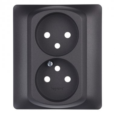 Фотография товара 'Legrand Лицевая Панель Для Розеток 2х2к 771235'