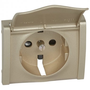 Фотография товара 'Legrand Лицевая панель - Galea Life - для розетки 2К+З - с защитными шторками + крышка 771422'