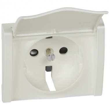 Фотография товара 'Legrand Лицевая панель - Galea Life - для розетки 2К+З - с защитными шторками + крышка 771522'