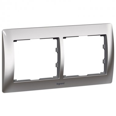 Фотография товара 'Legrand Рамка - Galea Life - 2 поста - горизонтальный монтаж 771932'