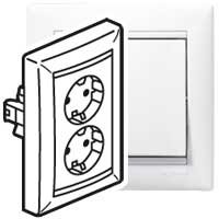 Фотография товара 'Legrand Розеточный блок - Valena - немецкий стандарт - 2х2К+3 - на винтах 774400'