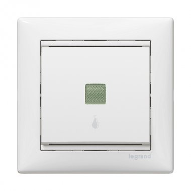 Фотография товара 'Legrand Выключатель без фиксации с подсветкой - Valena - 10 A - 250 В 774413'