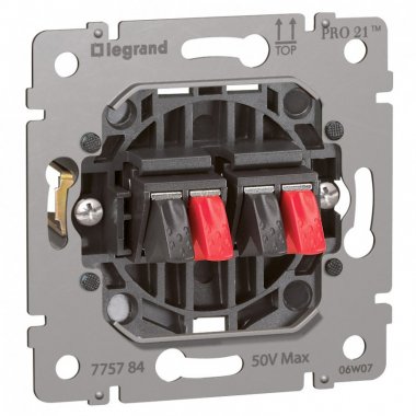 Фотография товара 'Legrand Розетка для акустических стереосистем - Galea Life 775784'