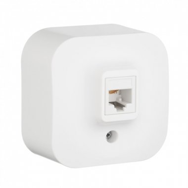 Фотография товара 'Legrand Телефонная розетка RJ11 - Quteo IP 20 782214'