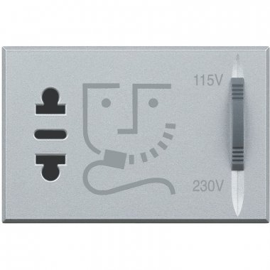 Фотография товара 'Legrand Axolute Розетка для бритв HC4177'