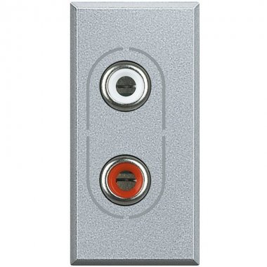 Фотография товара 'Legrand Axolute Аудио Разъём RCAx2 HC4281'