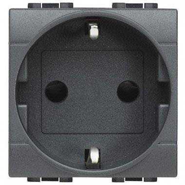 Фотография товара 'Legrand LivingLight Розетка силовая 2К+З с автоматическими клемами L4141AN'