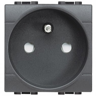 Фотография товара 'Legrand Розетка 2П + заземление 10А/16А 250В с защитными шторками 2 модуля L4142'