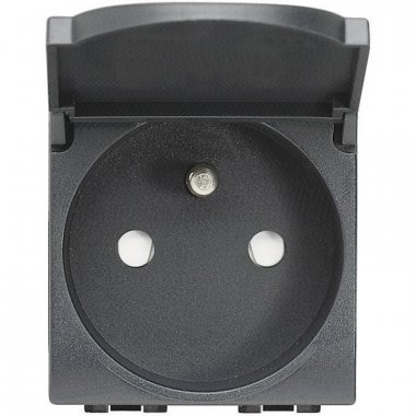 Фотография товара 'Legrand Розетка 2П + заземление 10А/16А 250В с крышкой L4145'